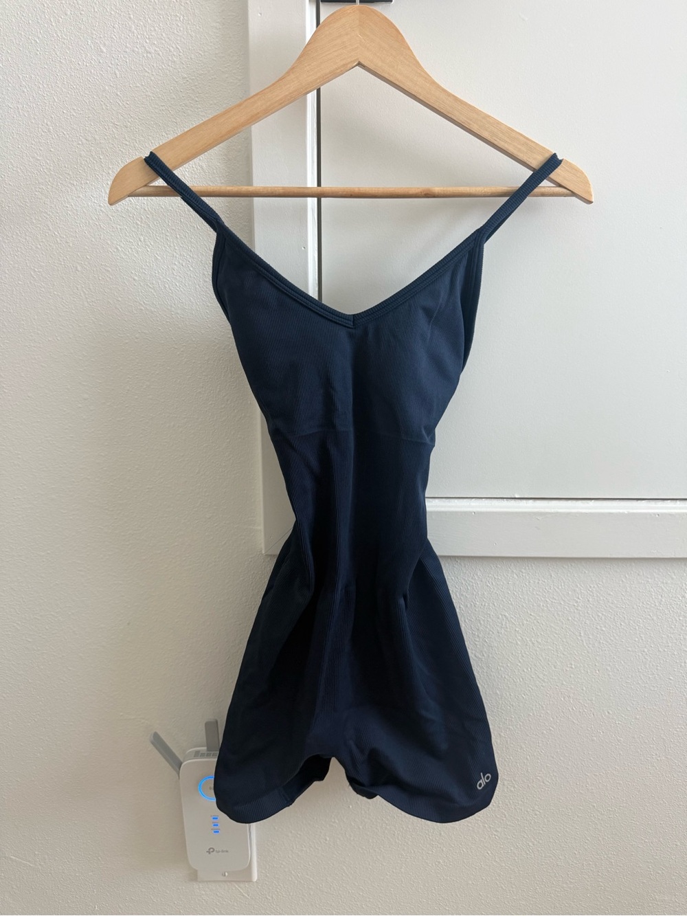Alo Seamless Ribbed Favorites Onesie - Navy - Picture 2 of 6